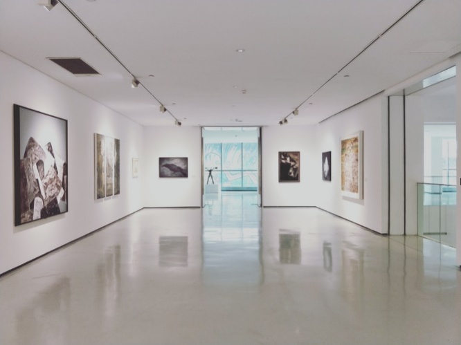  An art gallery with beautiful epoxy floors