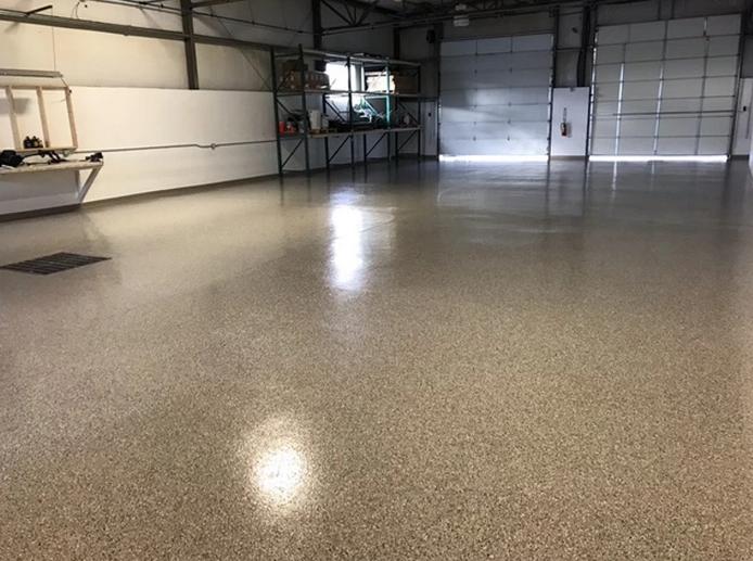 Industrial epoxy floor coating