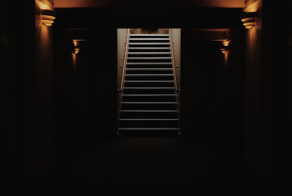 Stairway in a basement