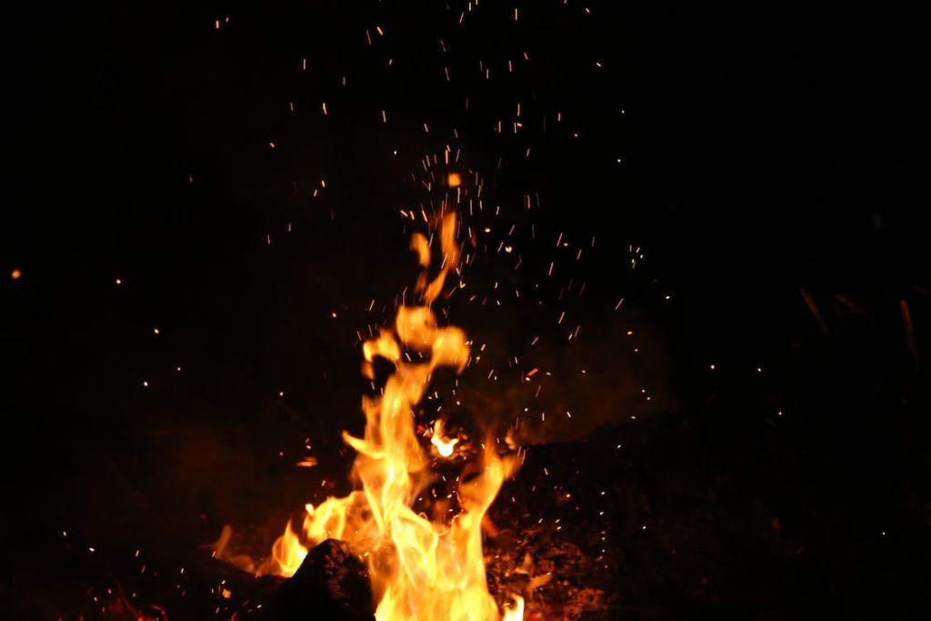 exploding fire